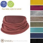 snood laine et soie tour de cou enfant et adulte engel natur