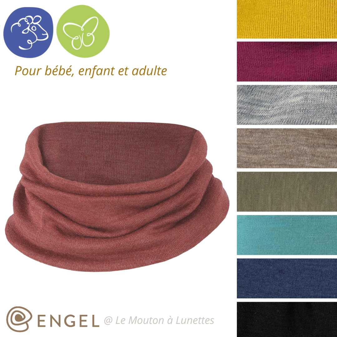 snood laine et soie tour de cou enfant et adulte engel natur