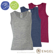 débardeur laine mérinos et soie pour enfant et ado Engel natur bio mixte