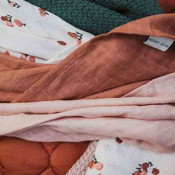 lot de 3 langes coton bio