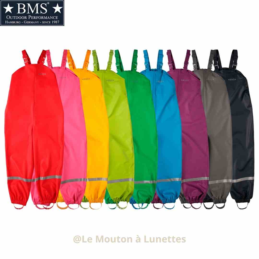 Pantalon De Pluie Enfant Imperméable - Salopette Coupe-vent Pour Jeux Sous La Pluie Et Sauts Dans Les Flaques