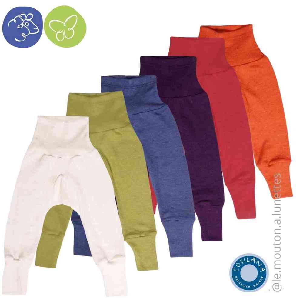 pantalon bébé évolutif en laine et soie cosilana