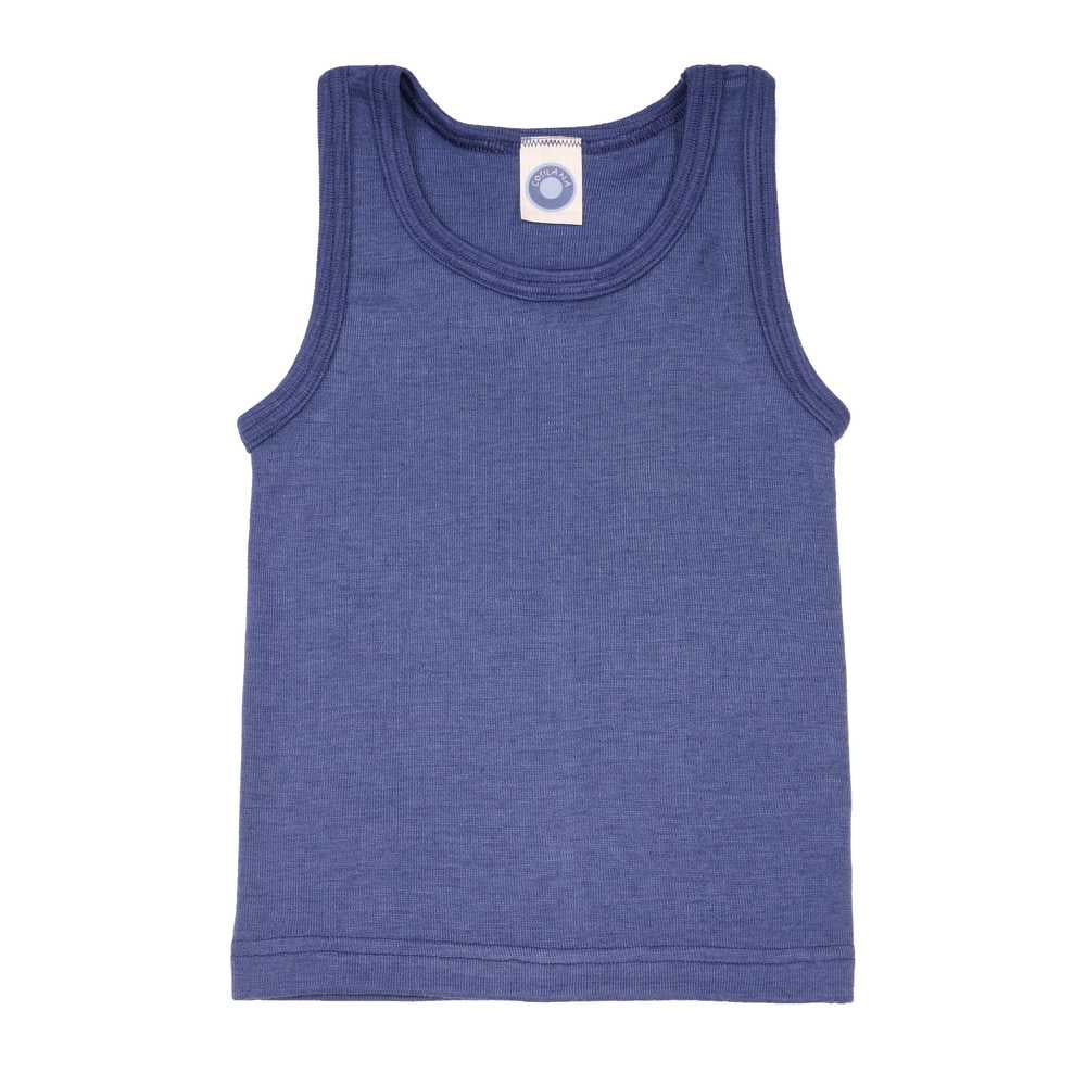 débardeur cosilana laine et soie enfant bio marine