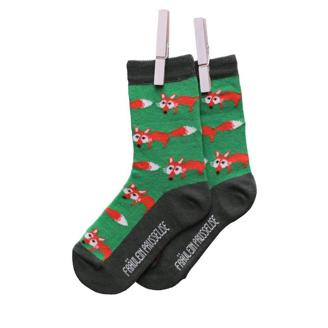 chaussettes coton bio enfant renard