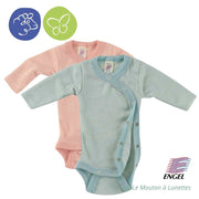 Body bébé prématuré bio laine mérinos soie