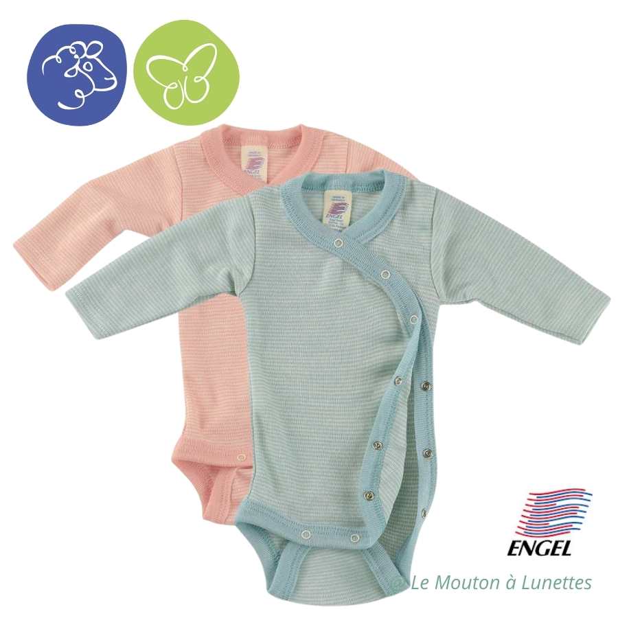Body bébé prématuré bio laine mérinos soie