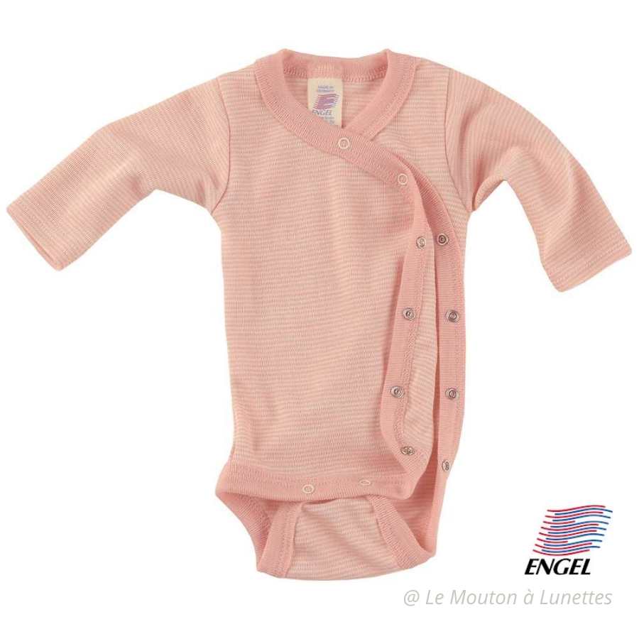 Body bébé prématuré bio laine mérinos soie