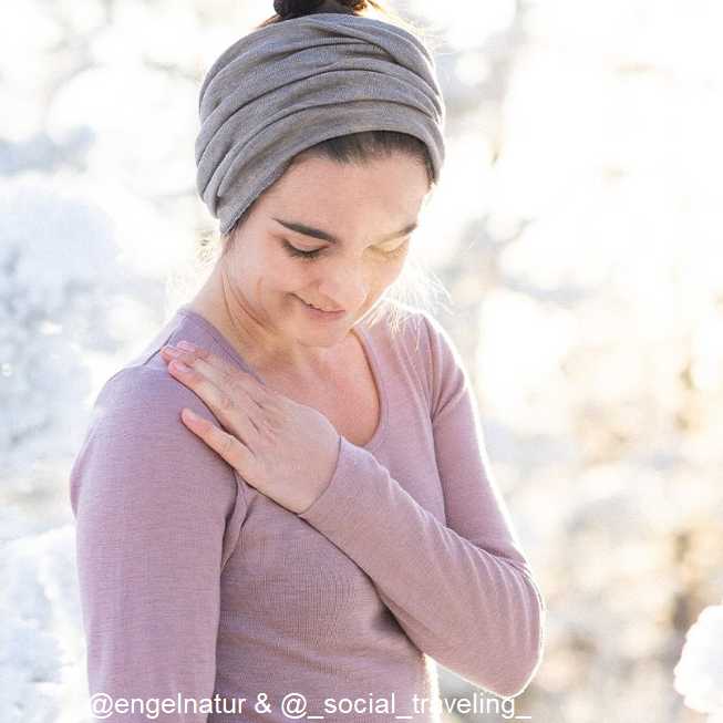 snood laine et soie tour de cou adulte engel natur