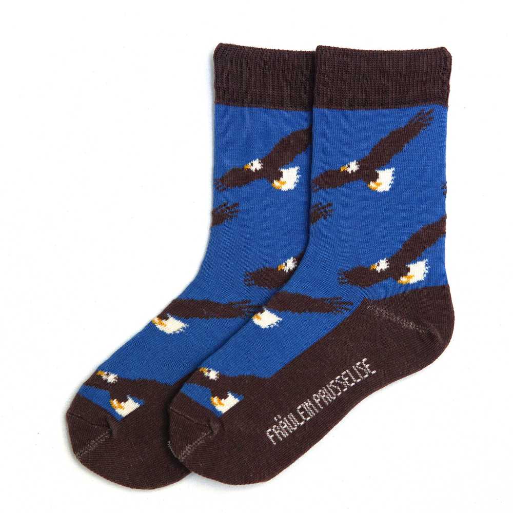 chaussettes coton bio motif aigle royal fraulein prusselise enfant et adulte