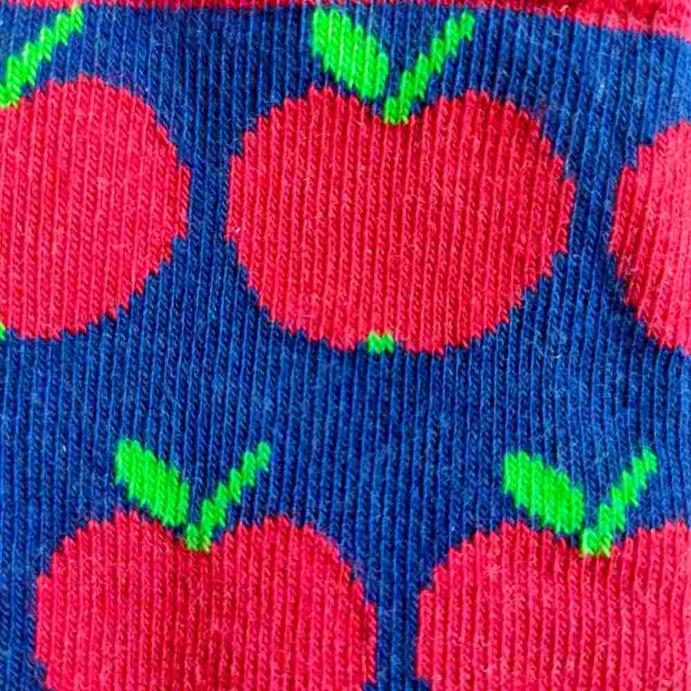 Chaussettes hautes "pommes" en coton bio - pointures 19 à 42 – Fräulein Prusselise