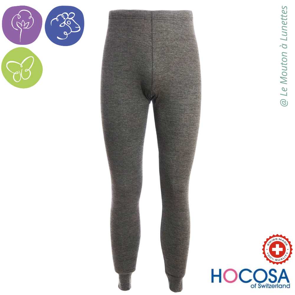 Leggings HOCOSA pantalon femme en coton laine soie – Le Mouton à