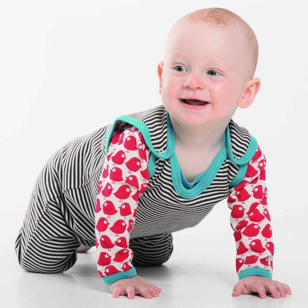 Body bébé en coton bio - motifs colorés et manches longues - Loud and Proud