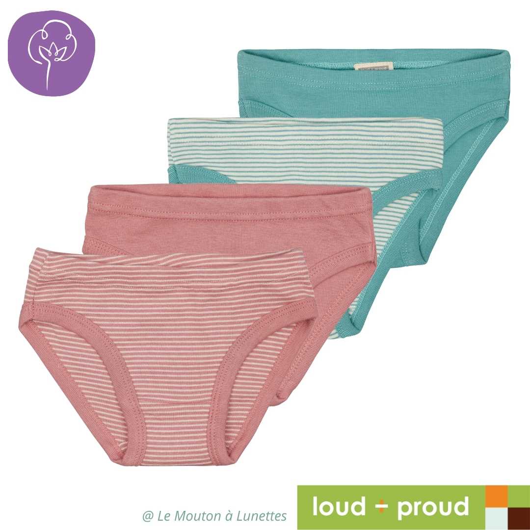 culotte coton bio enfant loud and proud