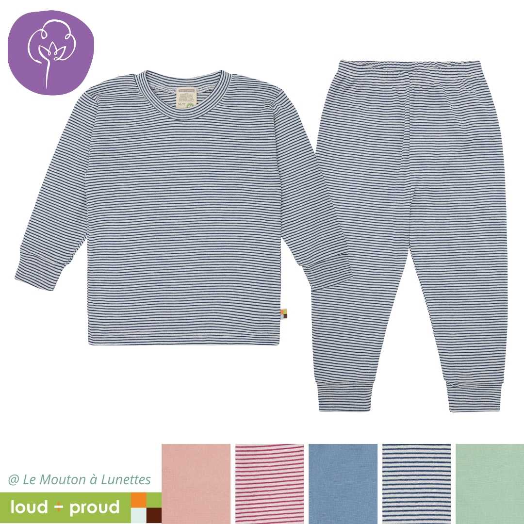 pyjama coton bio enfant loud+proud