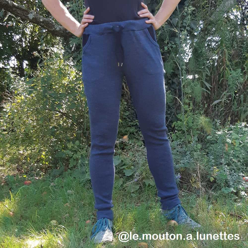 pantalon joggers MaM pour femme en laine mérinos Le Mouton à Lunettes