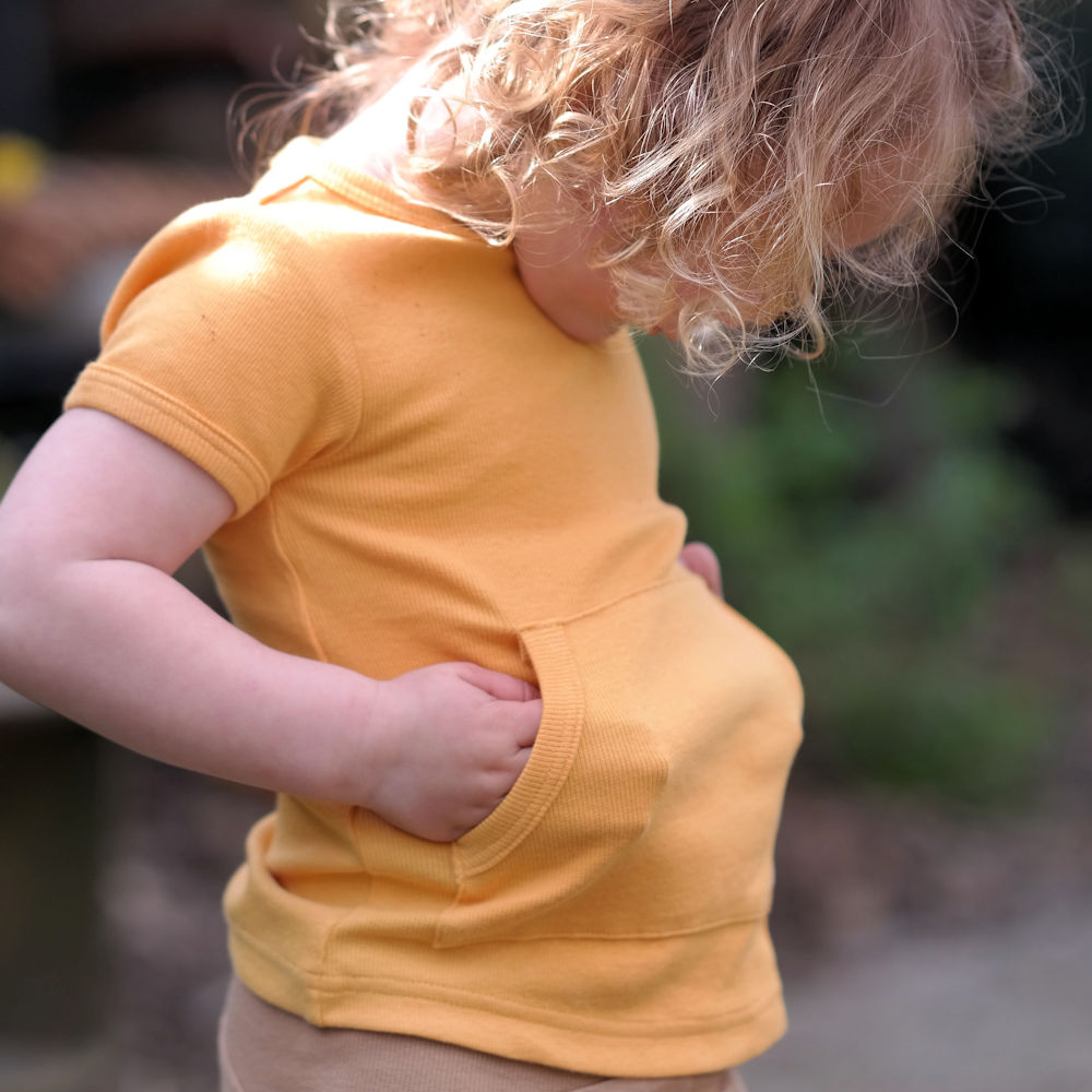 Tshirt à poche kangourou en coton bio - ManyMonths