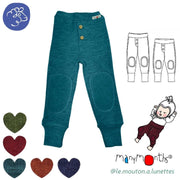 Joggers bébé en laine mérinos Manymonths – Coloris 2025/26