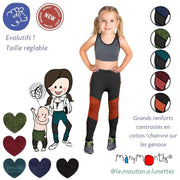 Leggings mérinos enfant "Sport" avec renforts chanvre ManyMonths – Nouveauté 2025/26