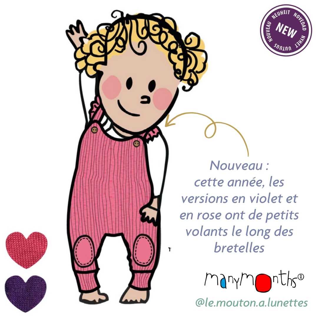 salopette ruffle romper playsuit avec froufrous aux bretelles manymonths