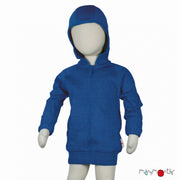 Gilet à zip et capuche en laine mérinos enfant - ManyMonths