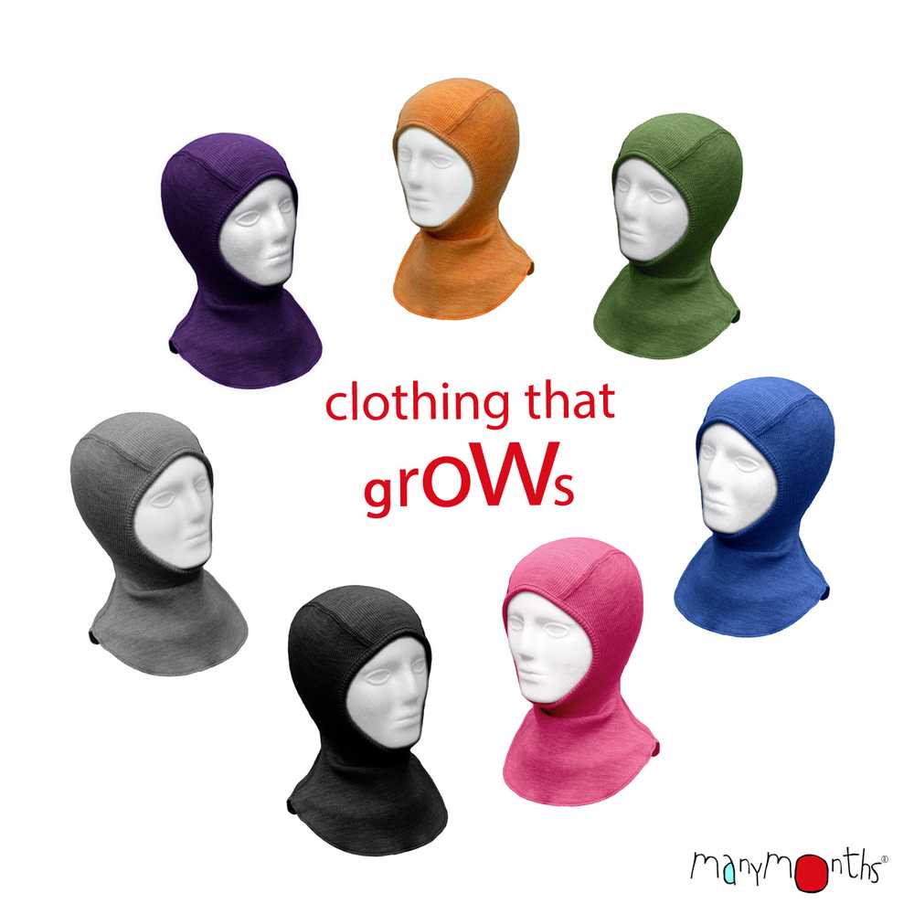 Cagoule manymonths en laine mérinos pour enfant et adulte – Le