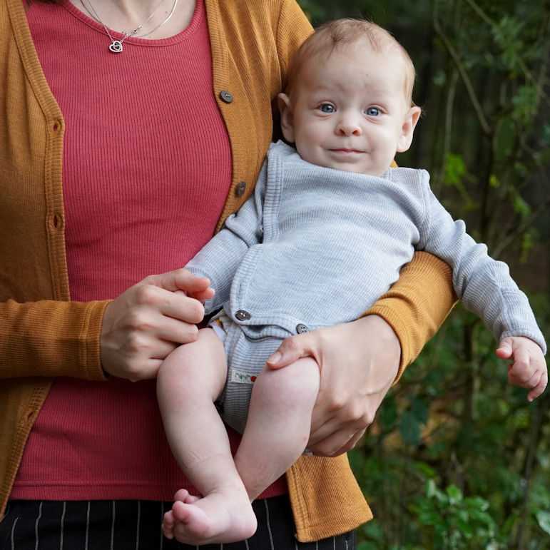 Body kimono en laine mérinos évolutif ManyMonths