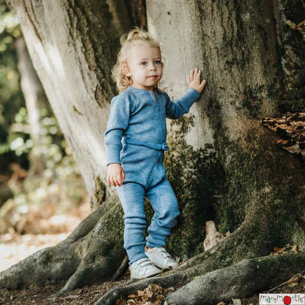 Combinaison bébé évolutive en laine mérinos Manymonths – Coloris 2025/26