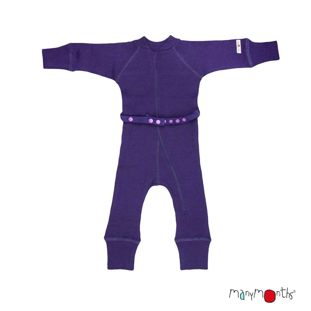 combinaison une pièce laine mérinos manymonths combinaison de portage bébé