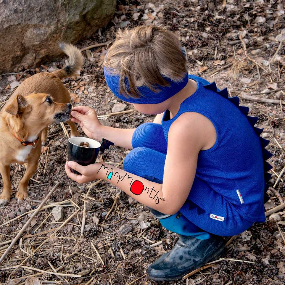 débardeur tunique dino en laine mérinos manymonths pour enfant