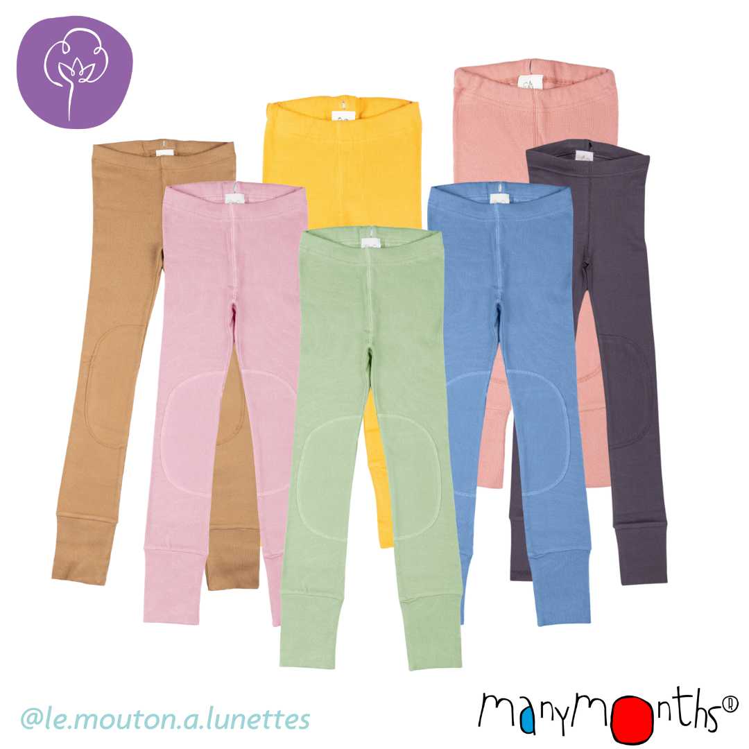 Legging évolutif enfant en coton bio Manymonths