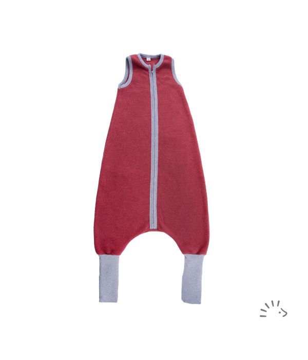 gigoteuse à pieds pour enfant sac de couchage en polaire de coton bio popolini iobio