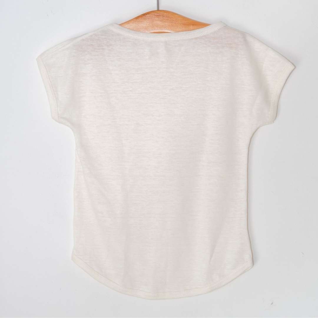 t-shirt en lin Mont chat michel