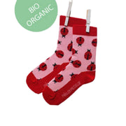 chaussettes colorées coccinelles en coton bio Fräulein Prusselise
