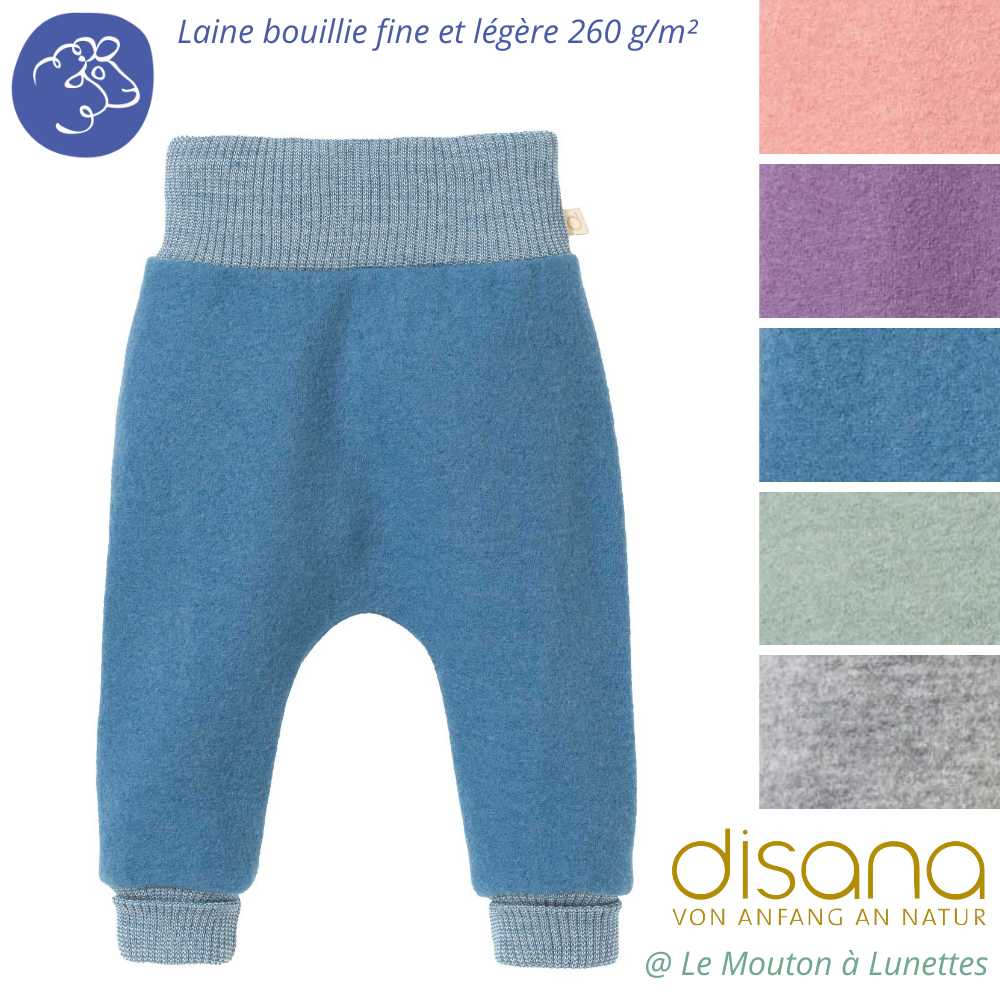 Pantalon sarouel bébé en laine bouillie fine - DISANA