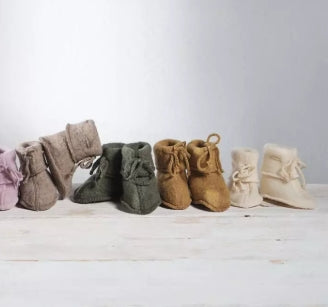 Chaussons bébé en laine polaire bio - Engel Natur