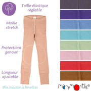 Legging évolutif enfant en coton bio Manymonths