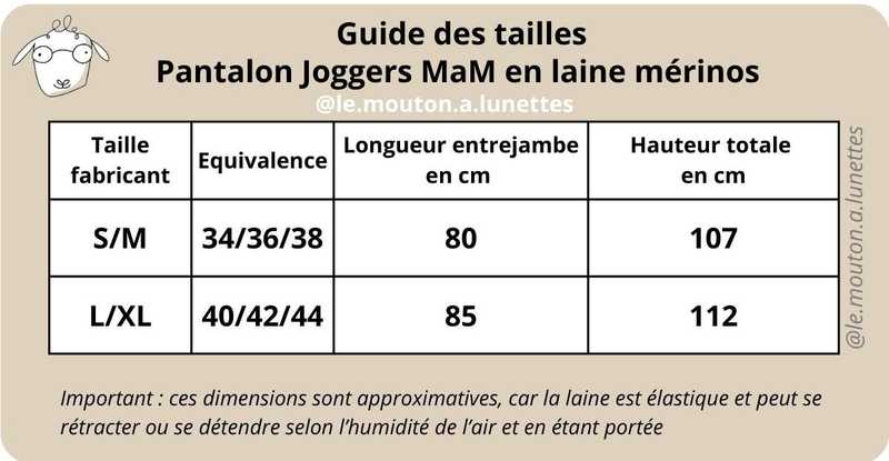 Guide des tailles