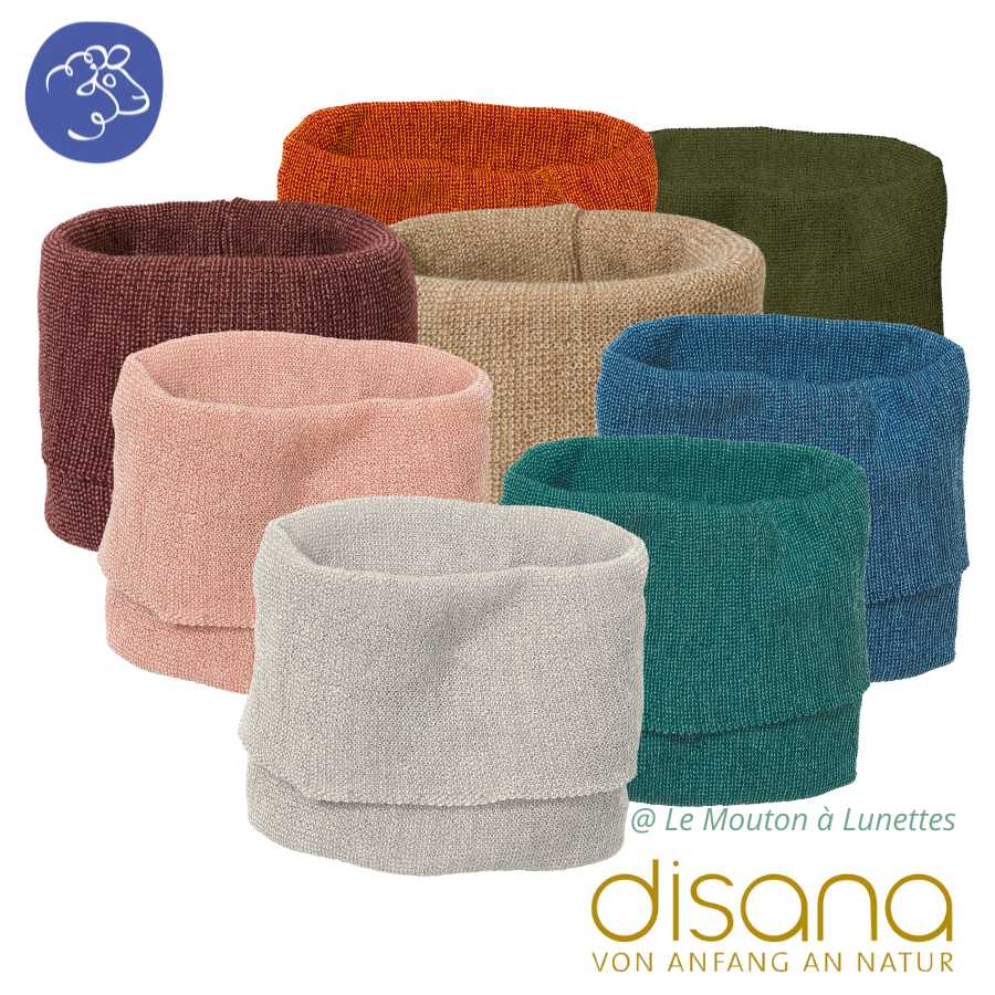 snood Disana tour de cou laine mérinos tricot bio