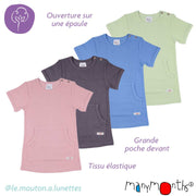 tshirt kangourou coton bio manymonths enfants