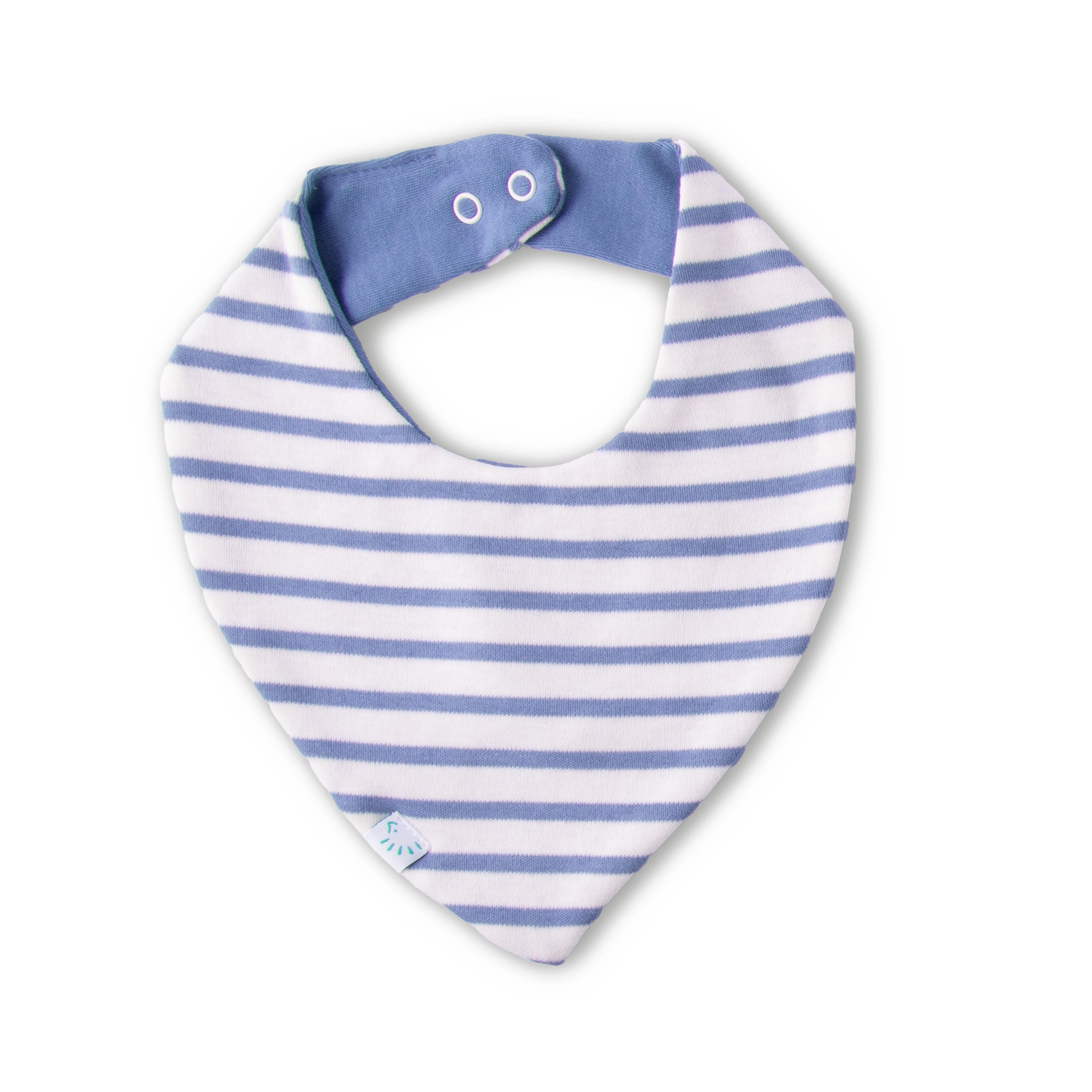 Bavoir bandana réversible en coton bio - POPOLINI