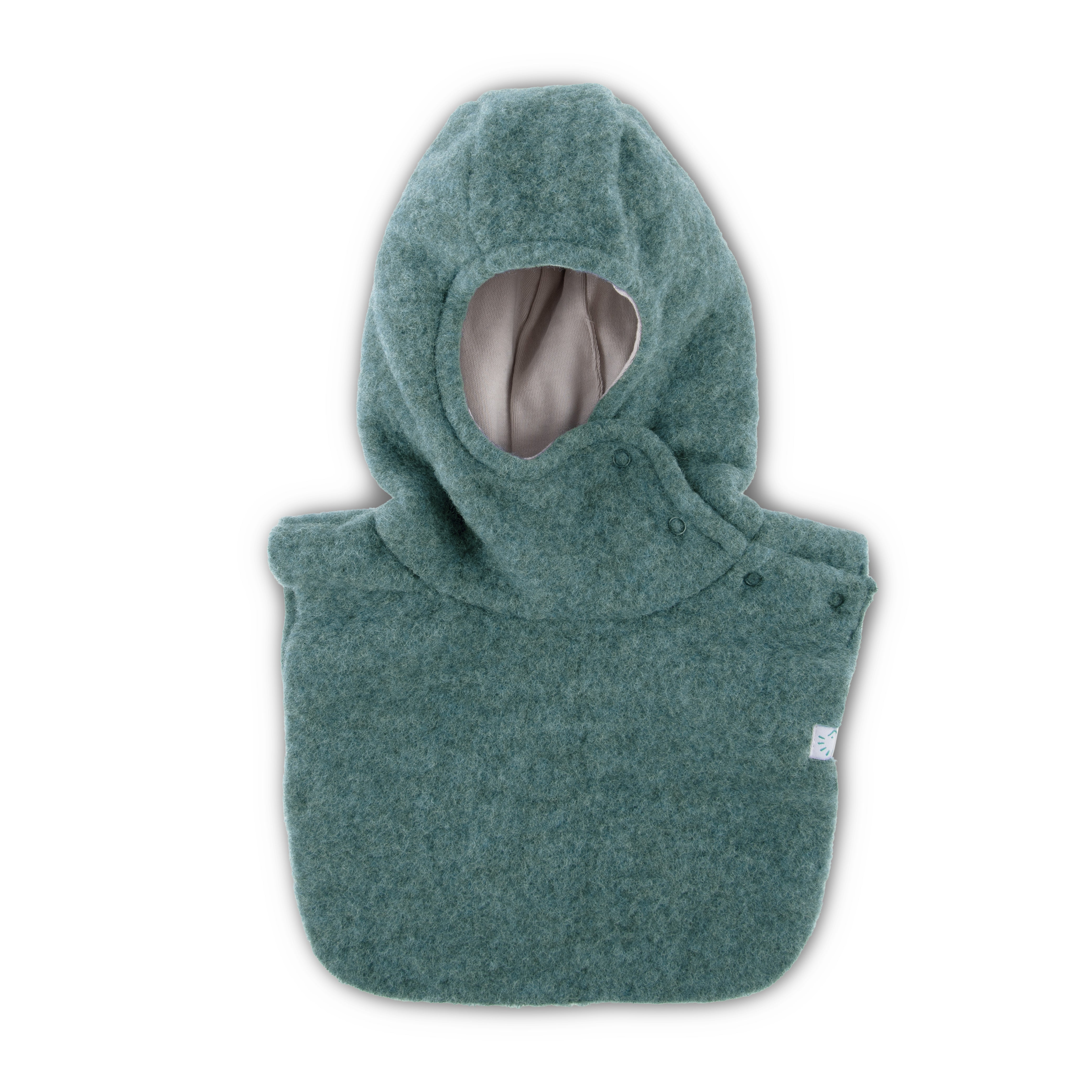 Cagoule en polaire de laine bio doublée coton - IOBIO by POPOLINI
