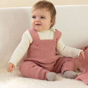 Pullover bébé en laine mérinos bio col boutonné - Disana