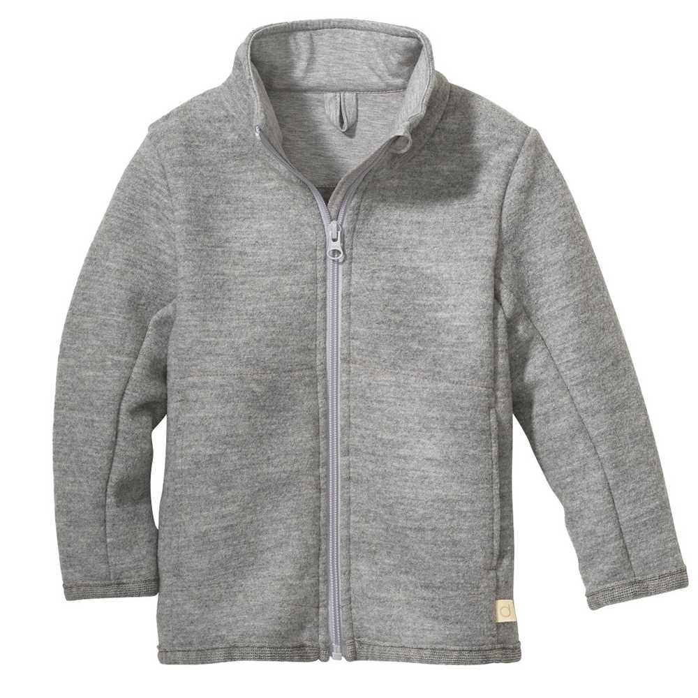 Veste disana légère zip en laine bouillie bio bébé et enfant – Le