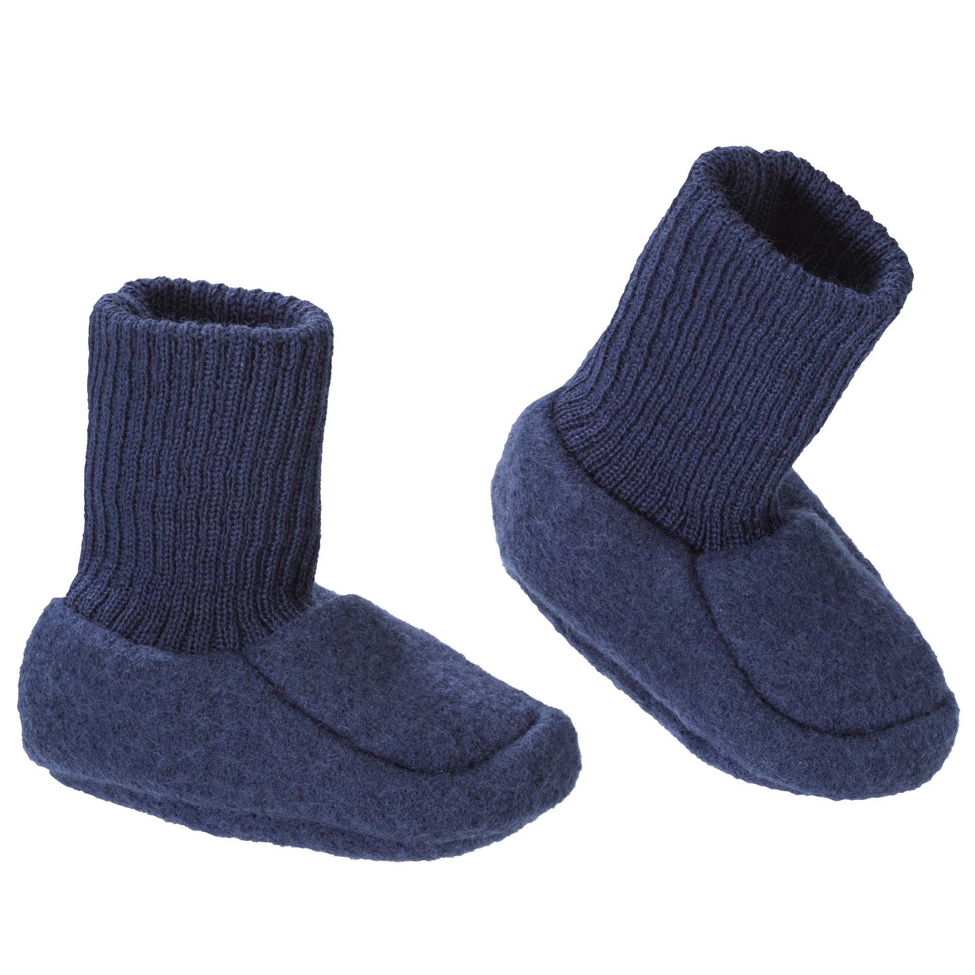 Chaussons bébé en laine bouillie bio - Nouveauté DISANA