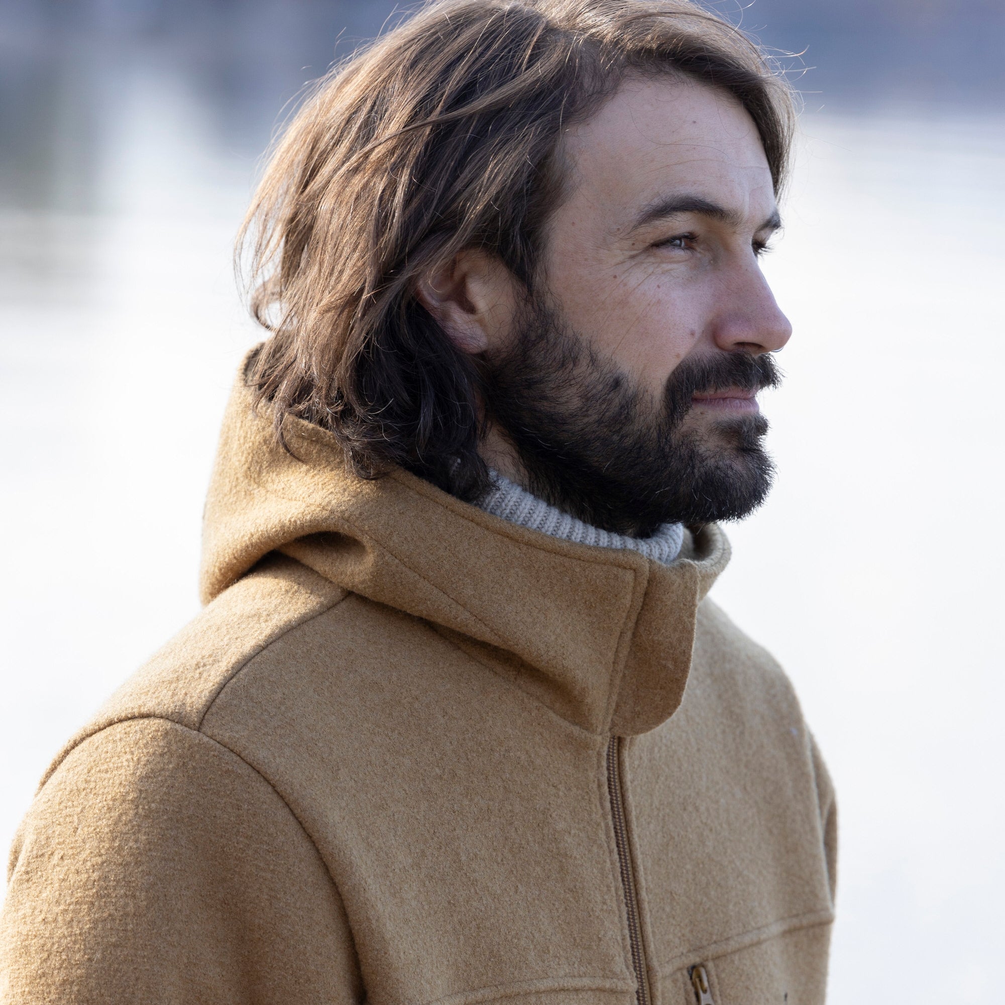 Blouson en laine bouillie bio Homme DISANA - PRECOMMANDE