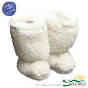 Chaussons de portage bébé en pure laine vierge SALING