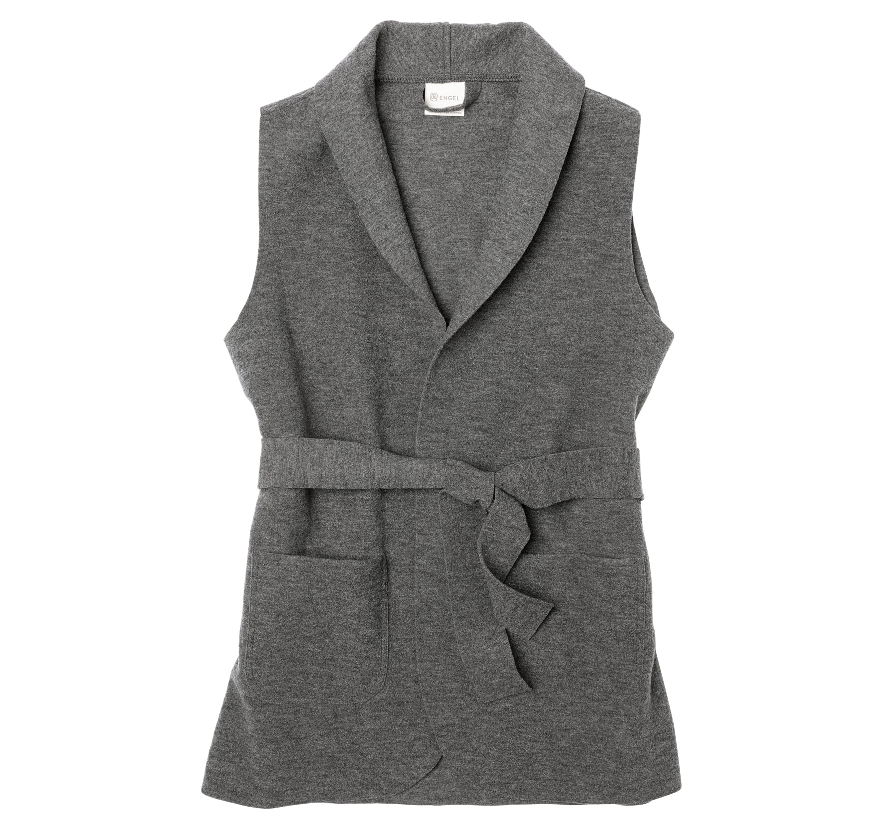 Veste femme sans manches en laine bouillie bio - Engel Natur - PRECOMMANDE