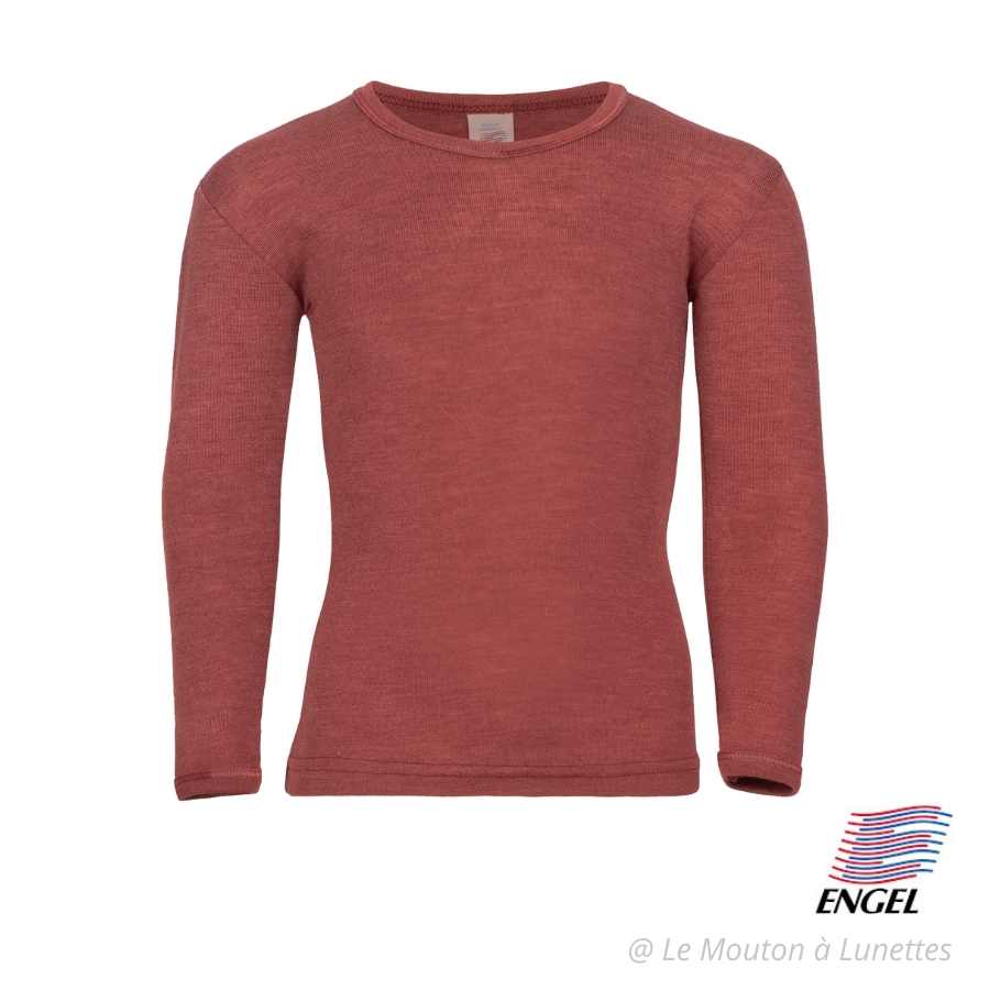 Engel Naturel - Maillot De Corps Bébé Laine Mérinos Manches Longues 100% Naturelle (kbT) - Chaud, Doux & Lavable En Machine
