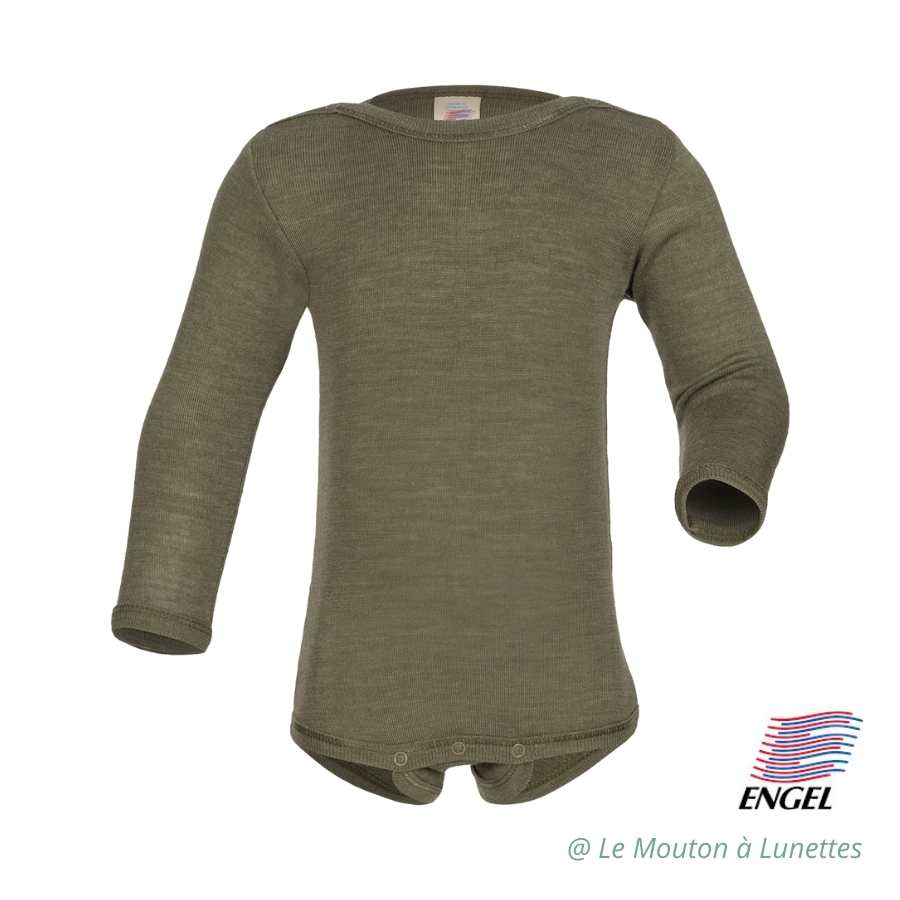 Engel-natur_body-bebe-laine-merinos-bio-soie-vert-kaki-olive