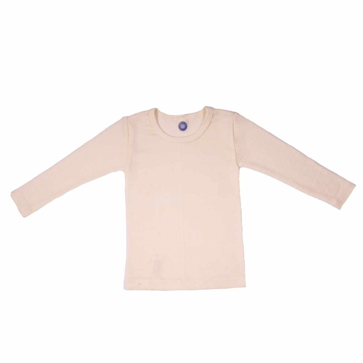 T-shirt manches longues Cosilana en coton laine et soie